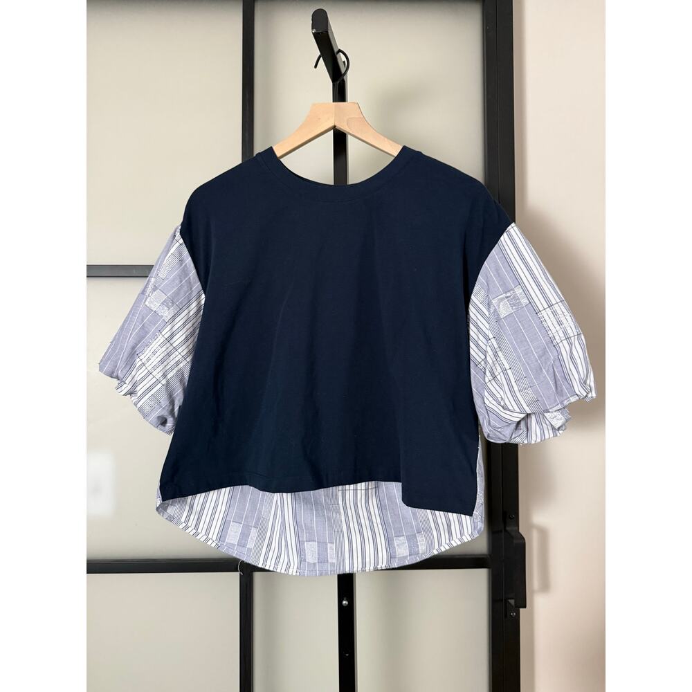 Ramy Brook Toula Mixed Media Top Size Medium